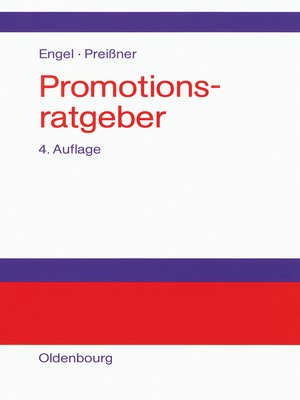 cover image of Promotionsratgeber